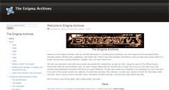 Desktop Screenshot of enigma-archives.com